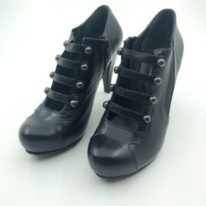 HANDMADE LEATHER WOMAN PLATFORM HEELS